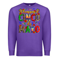 Purple happy cinco de mayo Premium Sweatshirt - Zillion Design Studio