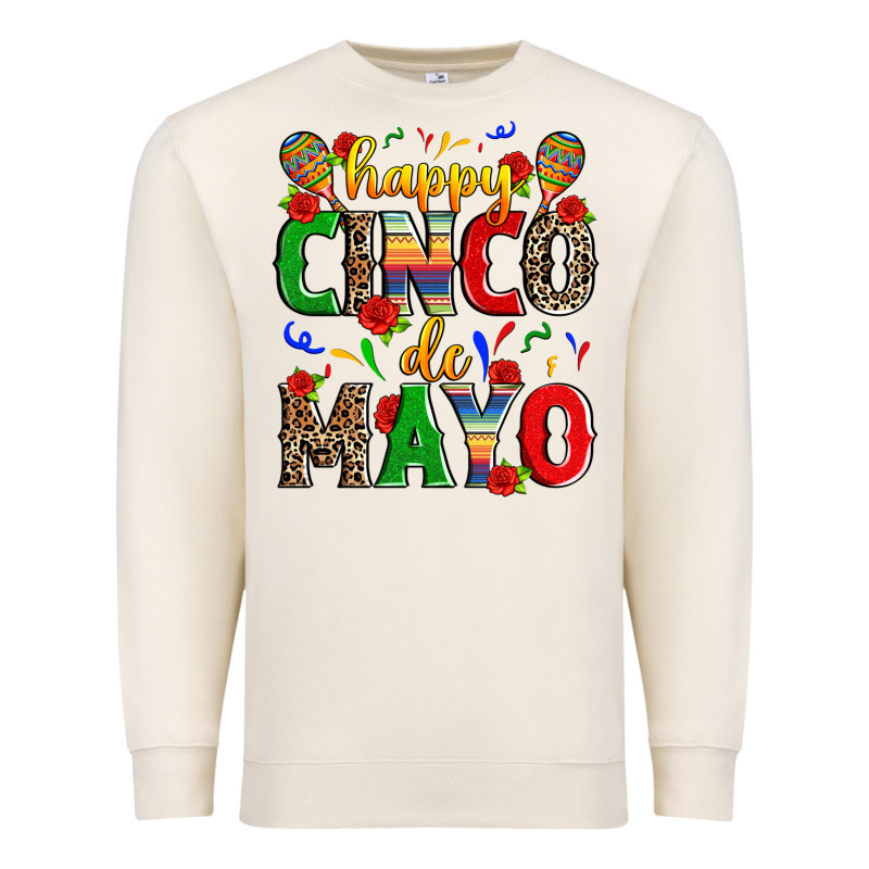 Happy Cinco De Mayo Premium Sweatshirt by Zillion Design Studio | Teevron