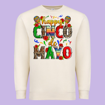 Happy Cinco De Mayo Premium Sweatshirt Designed By Zillion Design Studio