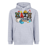 Heather Grey math teacher Heavyweight Hoodie - Zillion Design Studio