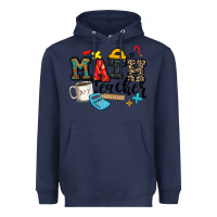 Navy math teacher Heavyweight Hoodie - Zillion Design Studio
