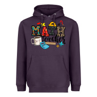 Plum math teacher Heavyweight Hoodie - Zillion Design Studio