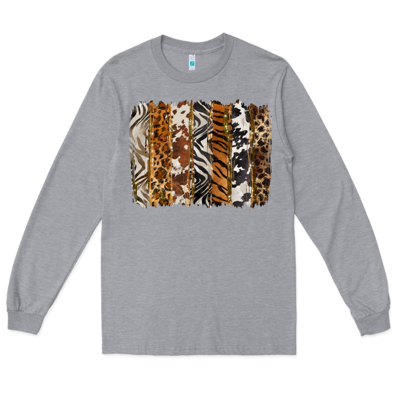 Western Animal Patterns Brushstoke Long Sleeve Tee by BarkalooDesign | Teevron