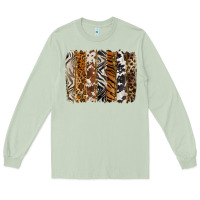 Matcha western animal patterns brushstoke Long Sleeve Tee - BarkalooDesign