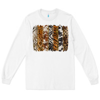 White western animal patterns brushstoke Long Sleeve Tee - BarkalooDesign