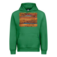 Emerald leopard serape background Urban Hoodie - AdoDesignShop