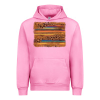 Fuchsia Pink leopard serape background Urban Hoodie - AdoDesignShop