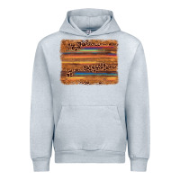 Heather Grey leopard serape background Urban Hoodie - AdoDesignShop