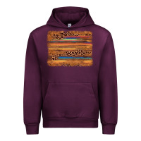 Mauve Wine leopard serape background Urban Hoodie - AdoDesignShop