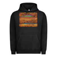 Pigment Black leopard serape background Urban Hoodie - AdoDesignShop