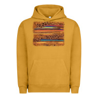 Pigment Peanut Butter leopard serape background Urban Hoodie - AdoDesignShop
