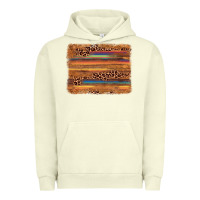 Pigment Pistachio leopard serape background Urban Hoodie - AdoDesignShop