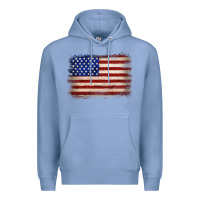 Colony Blue American flag Premium Hoodie - JahusDesignShop