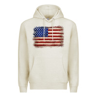 Oatmeal Heather American flag Premium Hoodie - JahusDesignShop