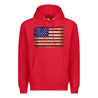 Red American flag Premium Hoodie - JahusDesignShop