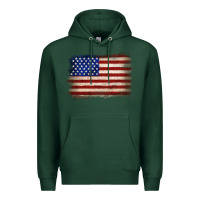 Sports Green American flag Premium Hoodie - JahusDesignShop