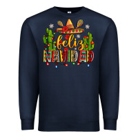 Navy feliz navidad Premium Sweatshirt - Zillion Design Studio