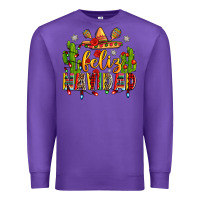 Purple feliz navidad Premium Sweatshirt - Zillion Design Studio