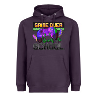 Plum game over back to school Heavyweight Hoodie - Zillion Design Studio