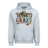Heather Grey rodeo crazy bucking bronco cowboy Urban Hoodie - Artiststas