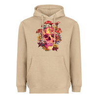 Mushroom Floral skeleton with mushrooms Heavyweight Hoodie - RanaPortraitStore