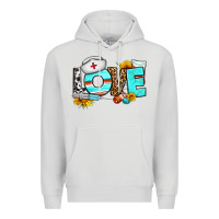Dove Grey love nurse western Premium Hoodie - BundleAndBundleShop