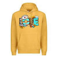Mustard love nurse western Premium Hoodie - BundleAndBundleShop