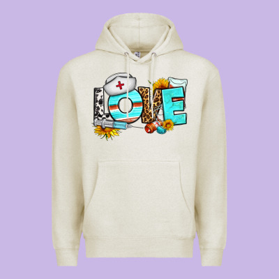 Love Nurse Western Premium Hoodie Designed By Bundleandbundleshop
