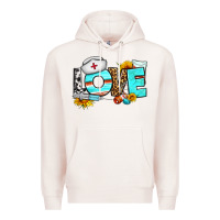 Pale Pink love nurse western Premium Hoodie - BundleAndBundleShop