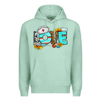 Seafoam love nurse western Premium Hoodie - BundleAndBundleShop