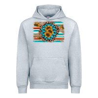 Heather Grey gemstone sunflower background Urban Hoodie - AdoDesignShop