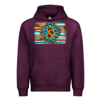 Mauve Wine gemstone sunflower background Urban Hoodie - AdoDesignShop