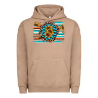 Pigment Burro gemstone sunflower background Urban Hoodie - AdoDesignShop