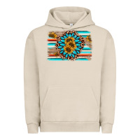 Pigment French Oak gemstone sunflower background Urban Hoodie - AdoDesignShop