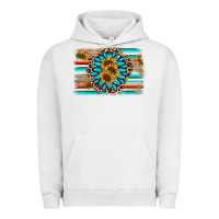 Pigment Lunar Rock gemstone sunflower background Urban Hoodie - AdoDesignShop