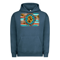 Pigment Midnight Navy gemstone sunflower background Urban Hoodie - AdoDesignShop