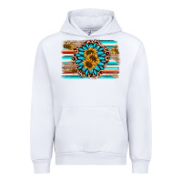 White gemstone sunflower background Urban Hoodie - AdoDesignShop