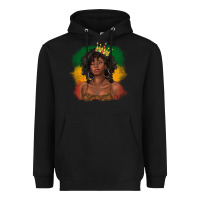 Black black queen with juneteenth flag Heavyweight Hoodie - texasbilliewilder