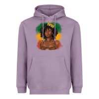 Lavender black queen with juneteenth flag Heavyweight Hoodie - texasbilliewilder