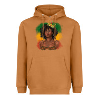 Meerkat black queen with juneteenth flag Heavyweight Hoodie - texasbilliewilder