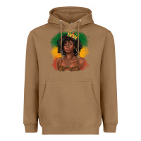 Toasted Coconut black queen with juneteenth flag Heavyweight Hoodie - texasbilliewilder