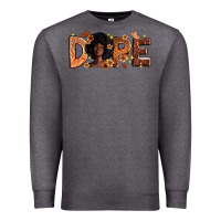 Charcoal Heather dope melanin Premium Sweatshirt - Zillion Design Studio
