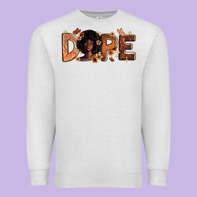 Dope Melanin Premium Sweatshirt Designed By Zillion Design Studio
