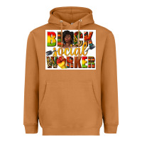 Meerkat black social worker Heavyweight Hoodie - texasbilliewilder