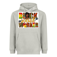Moon Dust black social worker Heavyweight Hoodie - texasbilliewilder