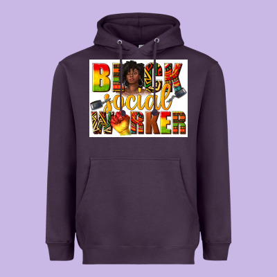 Heavyweight Hoodie black social worker