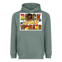 Sage black social worker Heavyweight Hoodie - texasbilliewilder