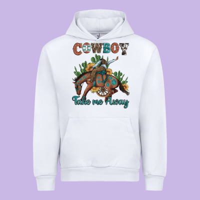 Cowboy Take Me Away Rodeo Urban Hoodie Designed By Artiststas