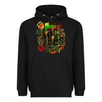 Black black vibes only Heavyweight Hoodie - texasbilliewilder