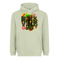 Matcha black vibes only Heavyweight Hoodie - texasbilliewilder